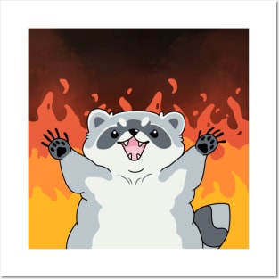 Raccoon Arson Posters and Art